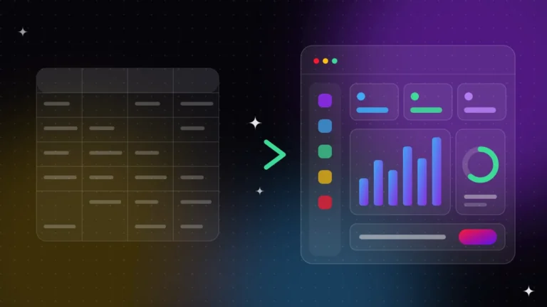 Dal foglio di calcolo a un'applicazione web con grafici e dashboard